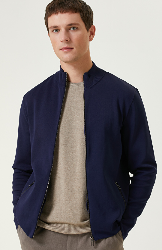 Lacivert Triko Hırka