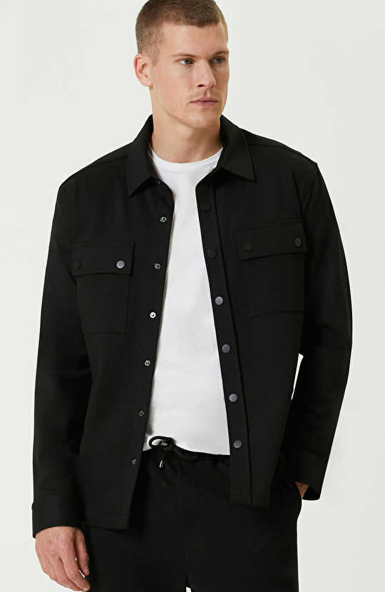 Siyah Dış Gömlek