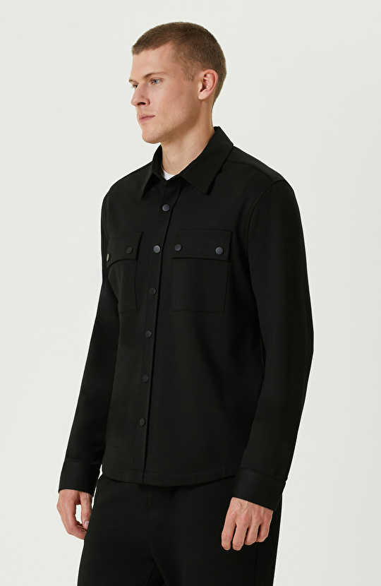 Siyah Dış Gömlek