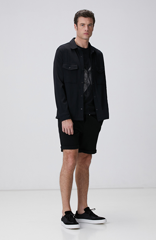 N-Tech Siyah Dış Gömlek