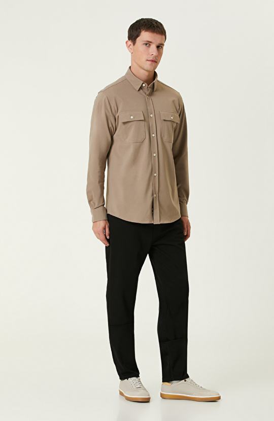 Vizon Çift Cepli Gömlek