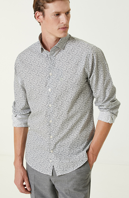 Taş Desenli Gömlek