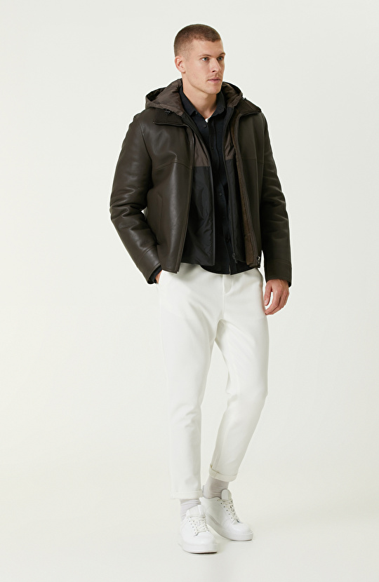 Antrasit Melanj Merserize Örme Gömlek