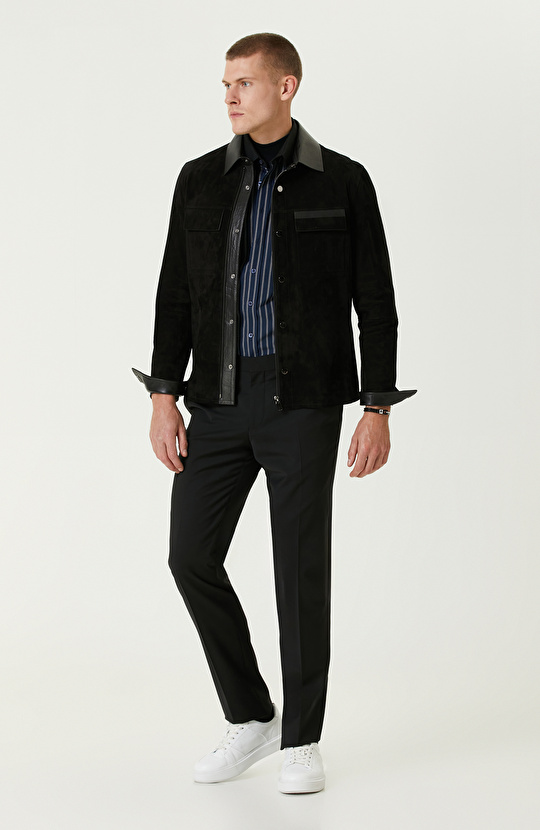 İndigo Çizgili Gömlek