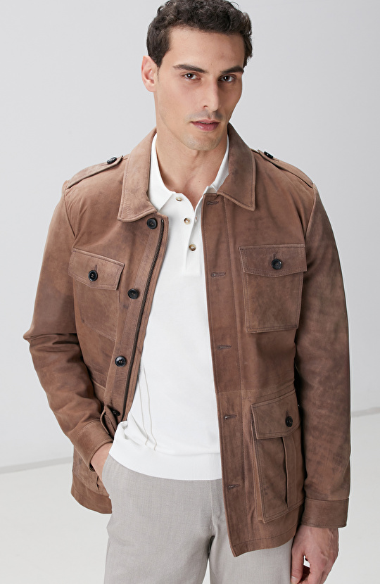 Kahverengi Deri Mont