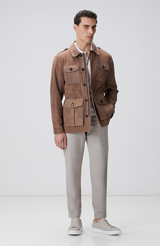 Kahverengi Deri Mont