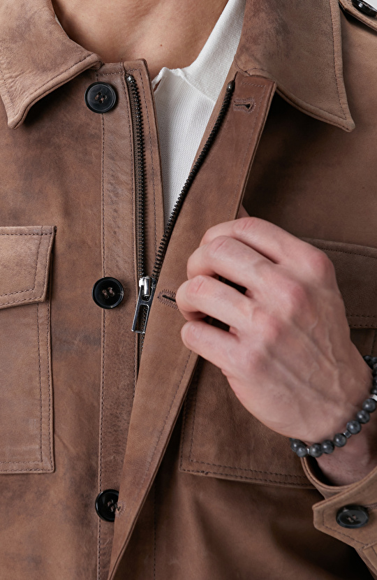 Kahverengi Deri Mont