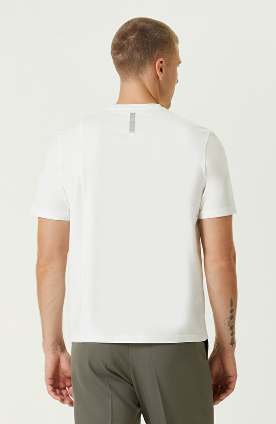 Ekru N-Tech Cepli Tshırt