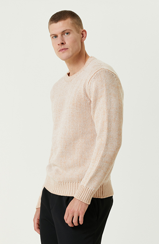 Somon Rengi Limited Kaşmir Karışımlı Triko Kazak