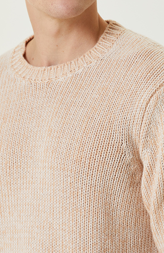 Somon Rengi Limited Kaşmir Karışımlı Triko Kazak