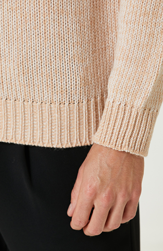 Somon Rengi Limited Kaşmir Karışımlı Triko Kazak