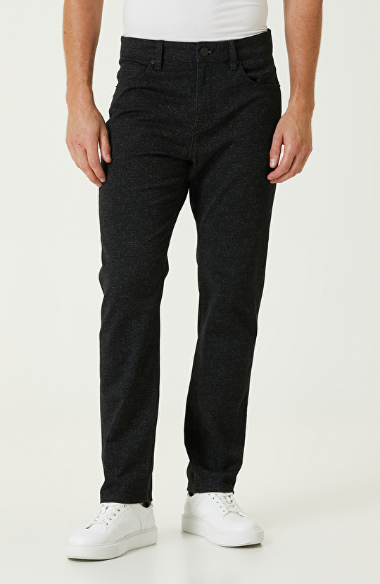 Siyah Denim Görünümlü Casual Pantolon