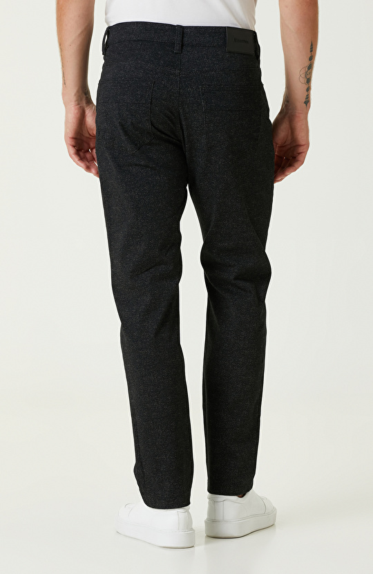 Siyah Denim Görünümlü Casual Pantolon