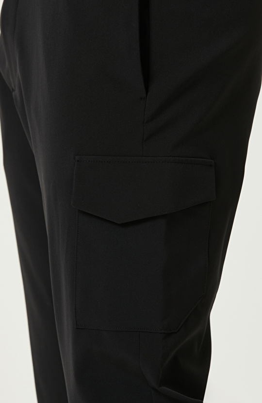 Siyah N Tech Kargo Pantolon