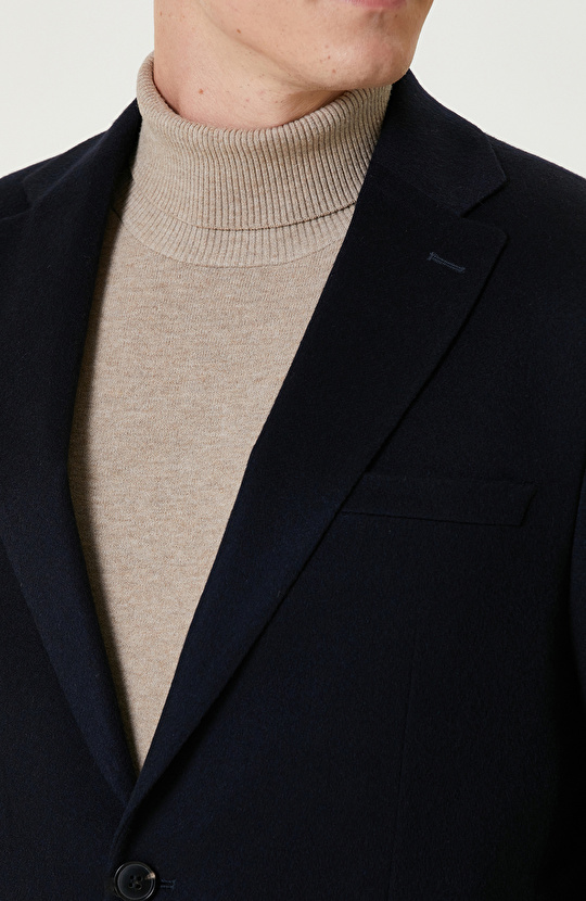 Lacivert Limited Kaşmir Blazer Ceket