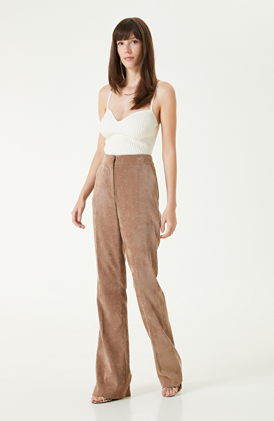 Kırık Beyaz Triko Atlet