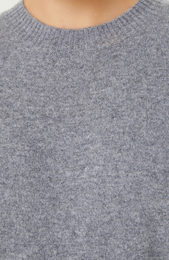 Gri Melanj Limited Kaşmir Triko Kazak