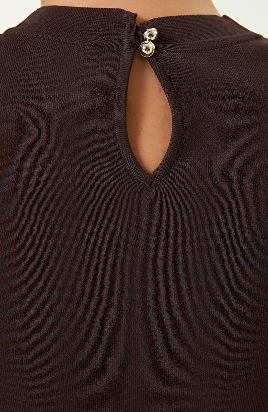 Kahverengi Basic Triko