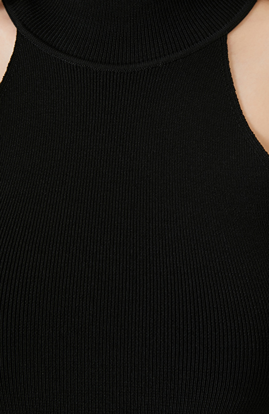 Siyah Yüzücü Form Basic Triko