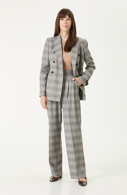 Bej Melanj Kısa Kol Basıc Triko Kazak