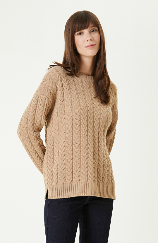 Camel Limited Yün Kaşmir Karışımlı Triko Kazak