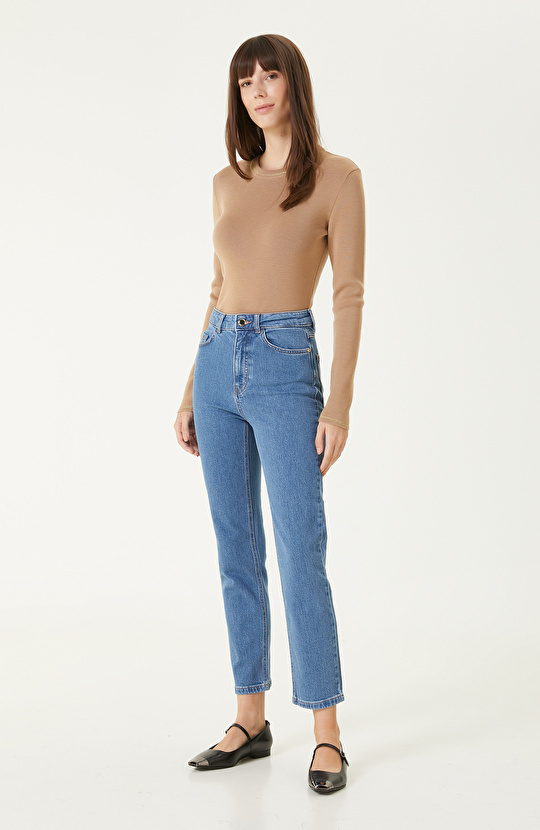 Camel Yün Triko Kazak