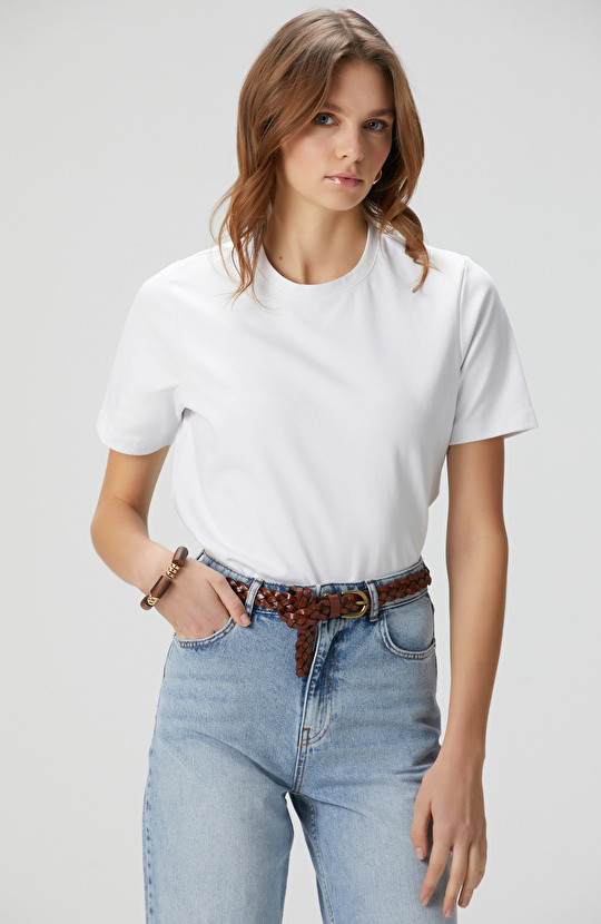 Beyaz Basic T-shirt