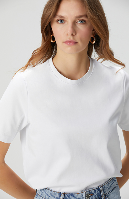 Beyaz Basic T-shirt