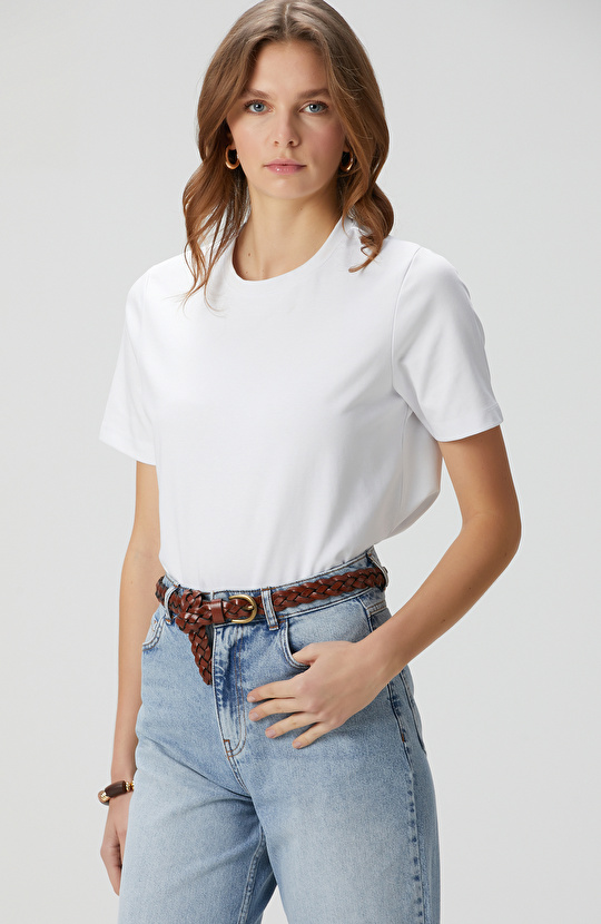 Beyaz Basic T-shirt