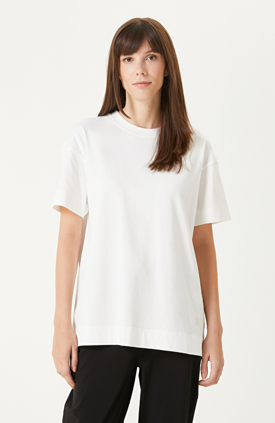 Kırık Beyaz N-Tech Oversıze Tshırt