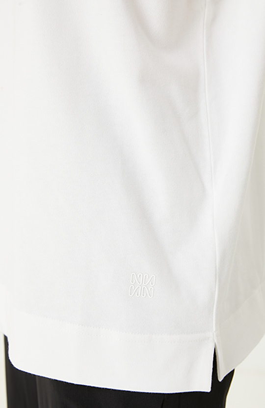 Kırık Beyaz N-Tech Oversıze Tshırt