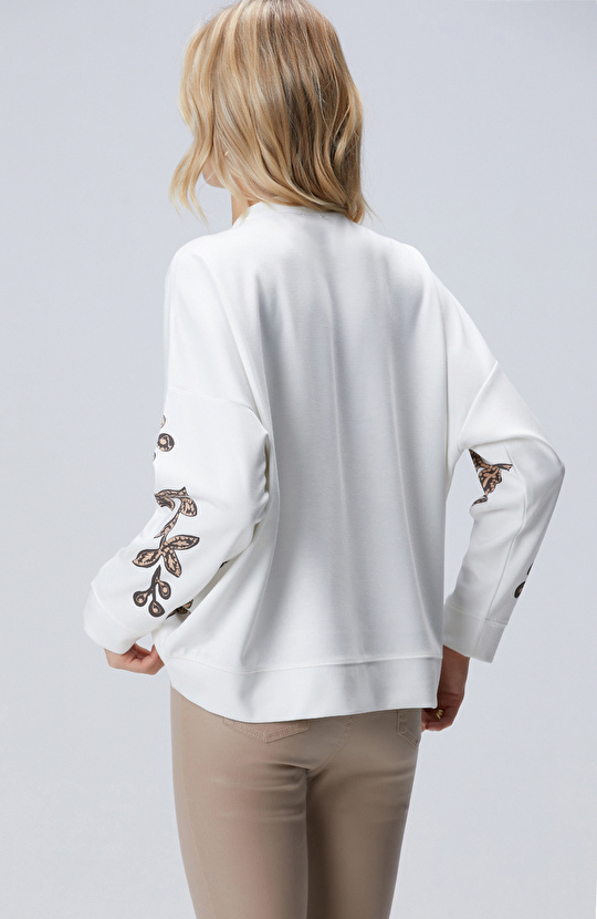 Kırık Beyaz Sweatshirt