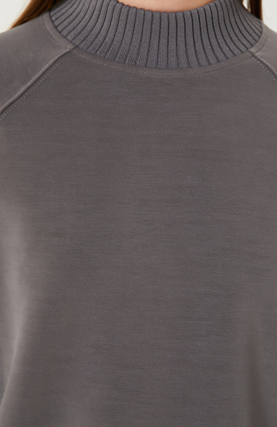 Antrasit Modal Karışımlı SweaTshirt