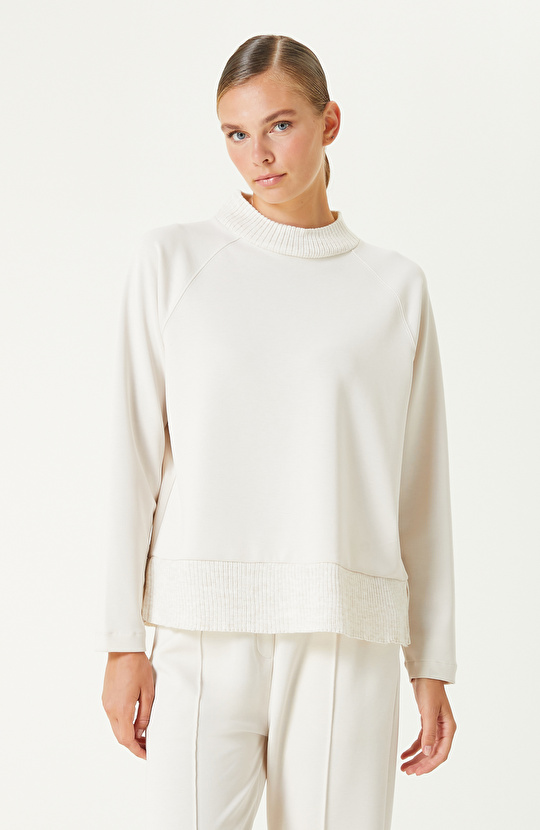 Taş Modal Karışımlı Sweatshırt