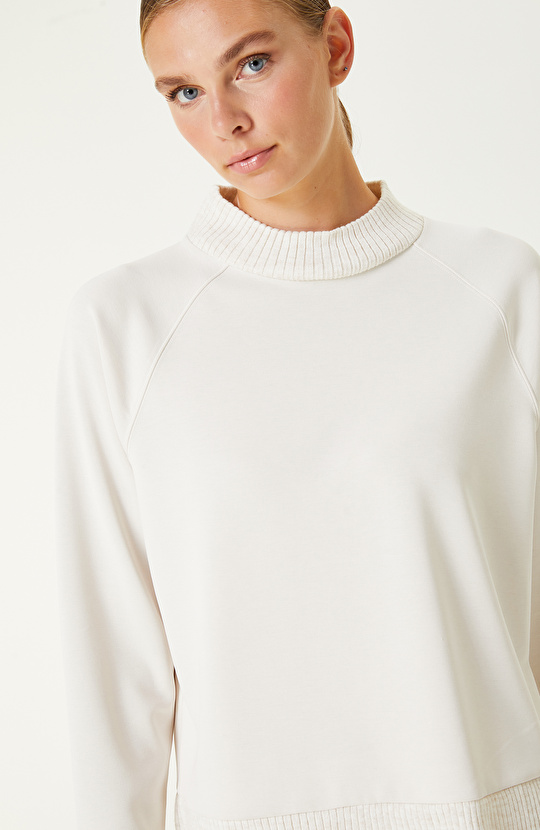 Taş Modal Karışımlı Sweatshırt