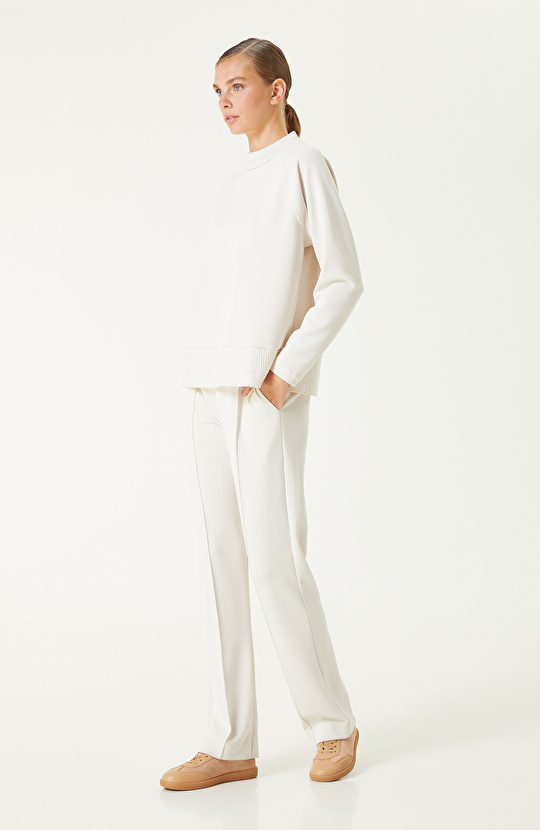 Taş Modal Karışımlı Sweatshırt