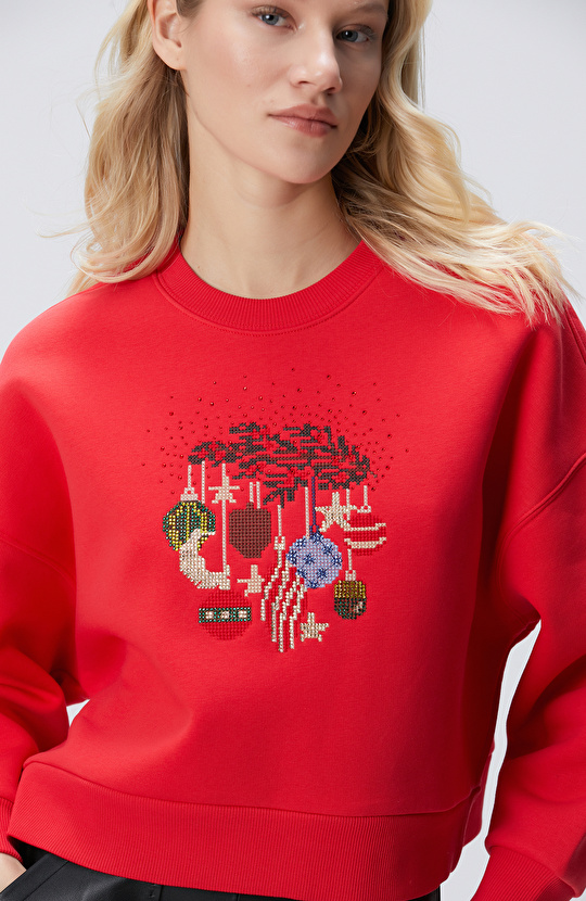 Kırmızı Sweatshirt