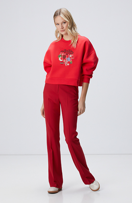 Kırmızı Sweatshirt