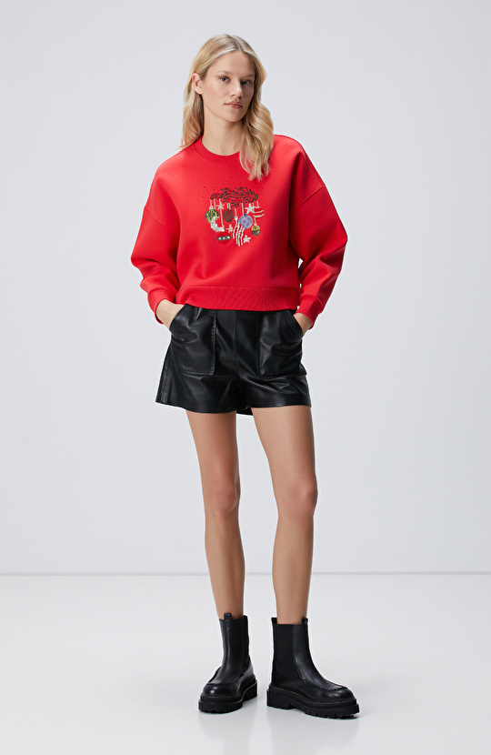 Kırmızı Sweatshirt
