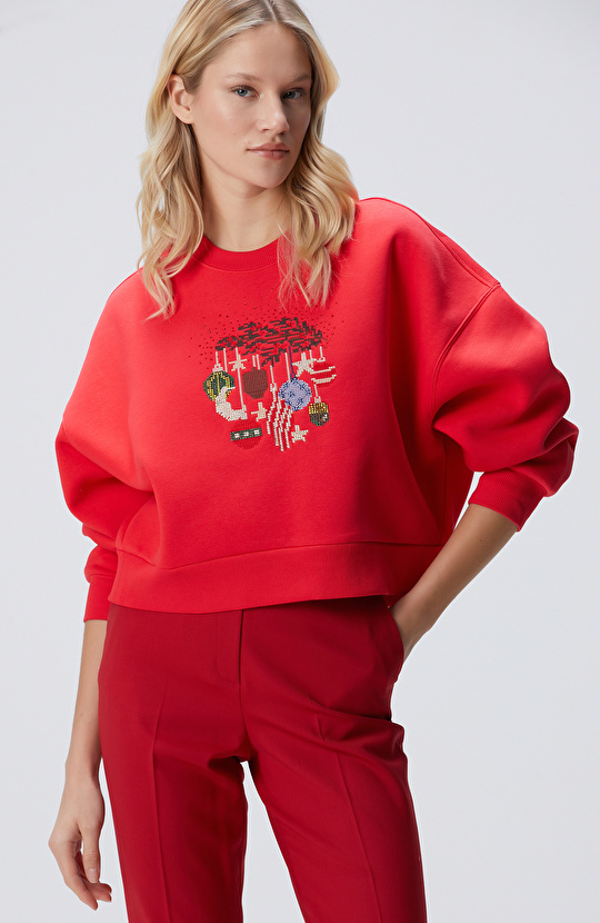 Kırmızı Sweatshirt