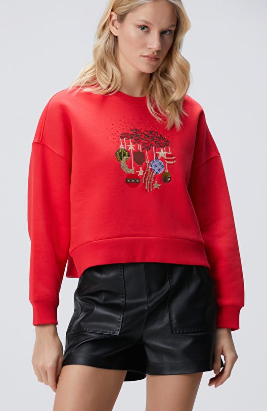 Kırmızı Sweatshirt