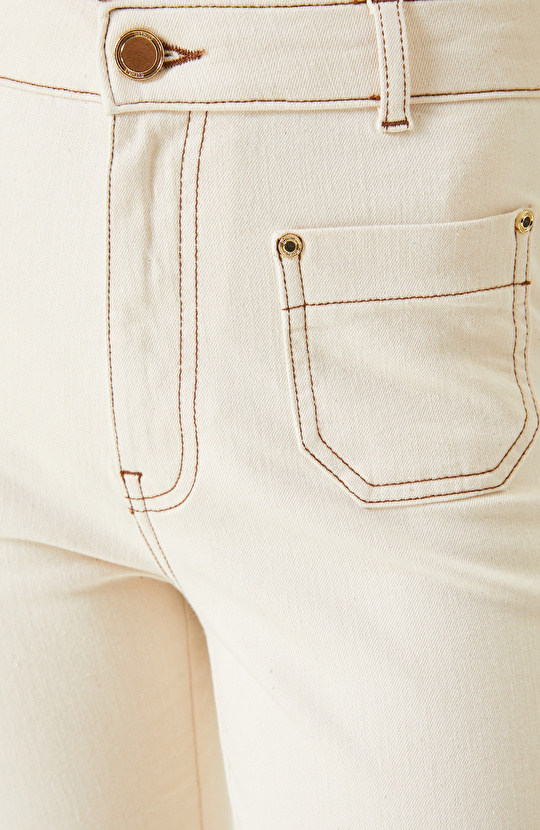 Naturel Bootcut Denim Pantolon