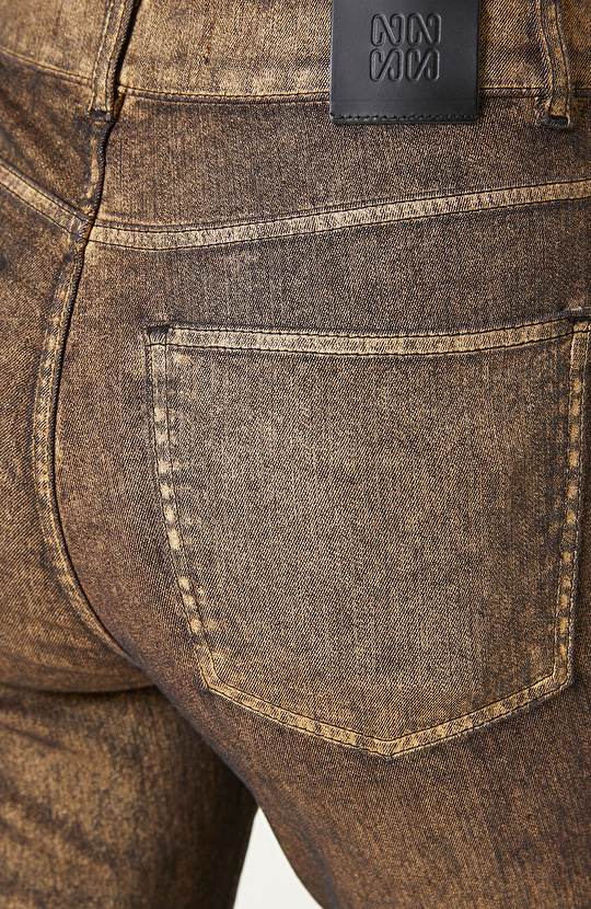 Gold   Baskılı Bootcut Denim Pantolon