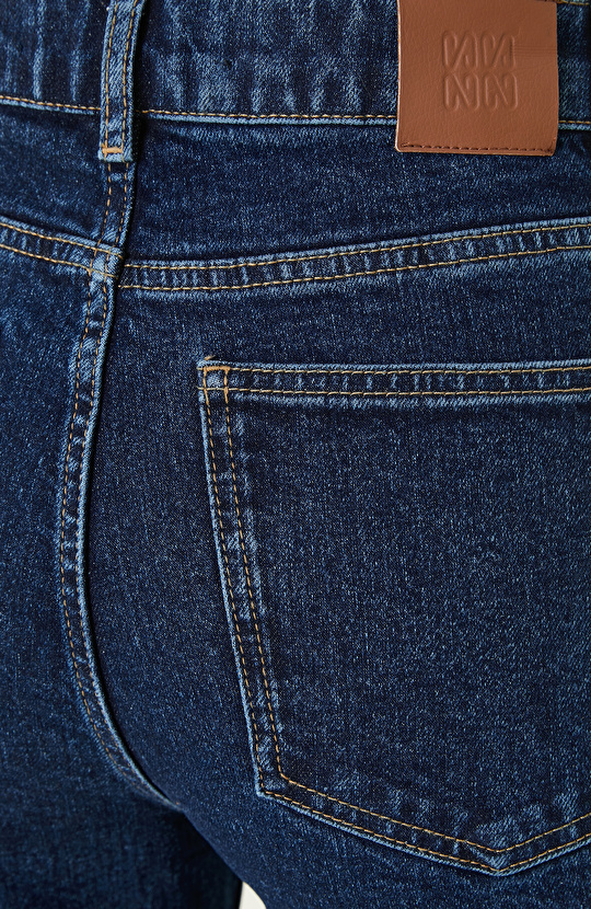 İndigo Bootcut Denim Pantolon