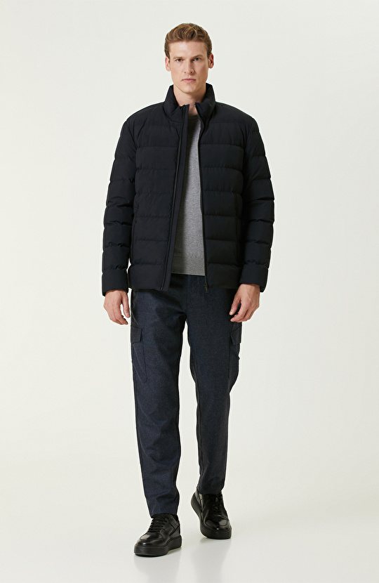 İndigo Yün Karışımlı Pantolon İndigo Yün Karışımlı Pantolon