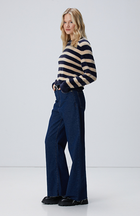 Lacivert Camel Kazak