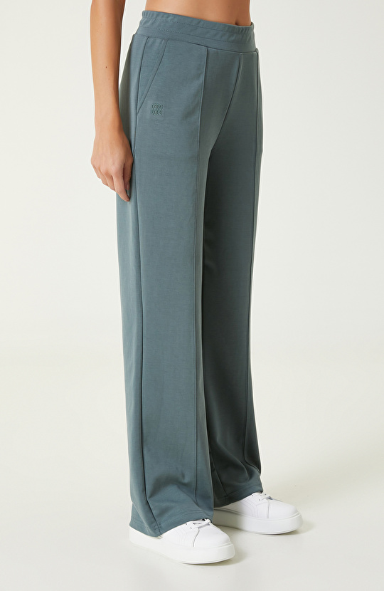 Petrol Yeşili Modal Karışımlı Eşofman Altı