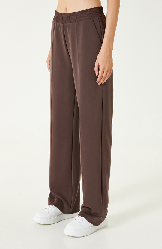 Kahverengi Modal Karışımlı Eşofman Altı