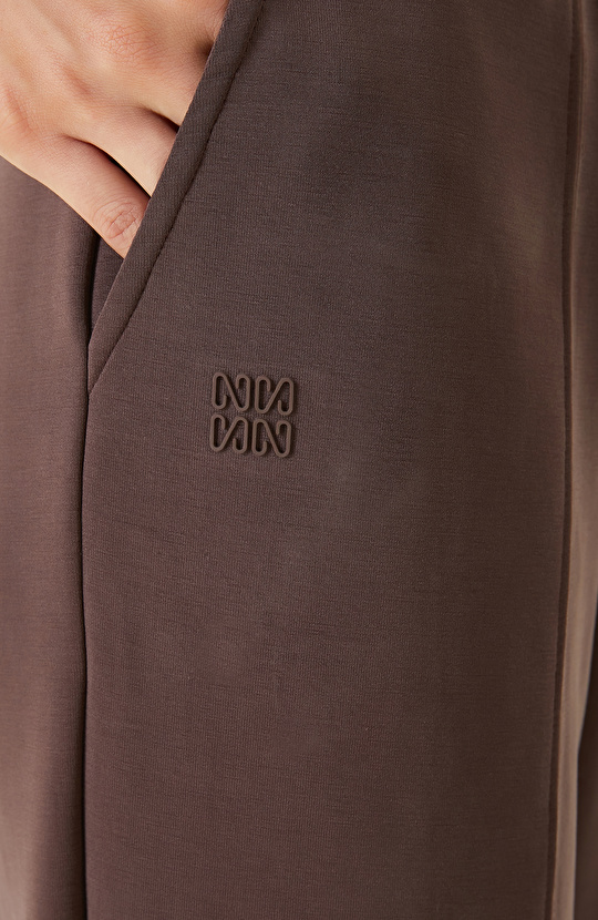 Kahverengi Modal Karışımlı Eşofman Altı