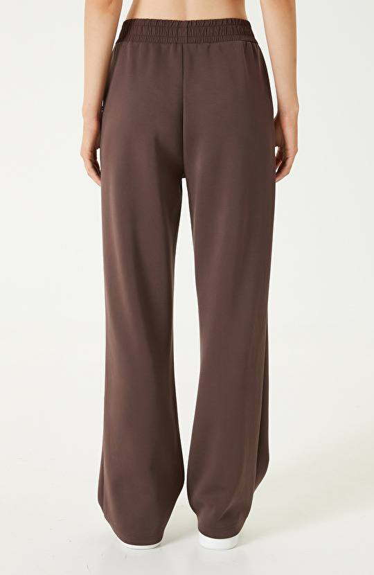 Kahverengi Modal Karışımlı Eşofman Altı